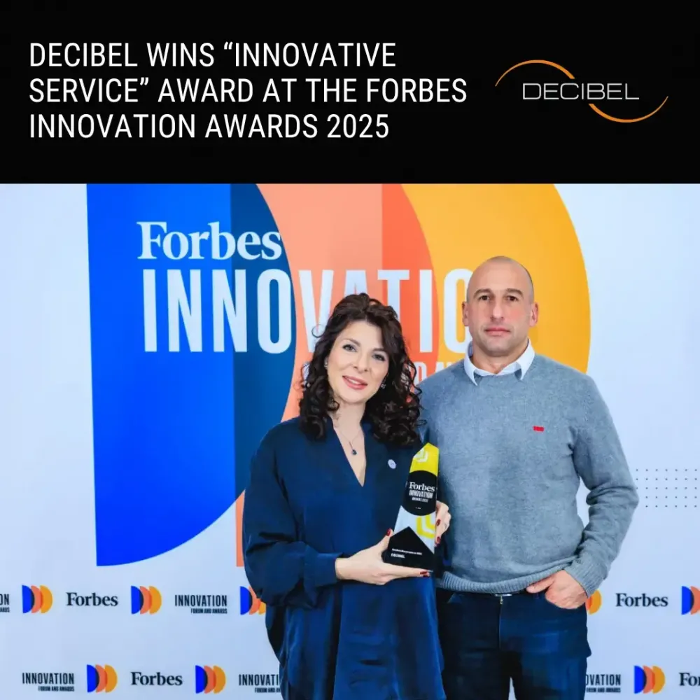 DECIBEL gewinnt in der Kategorie Innovative Dienstleistungen bei den Forbes Innovation Awards 2025