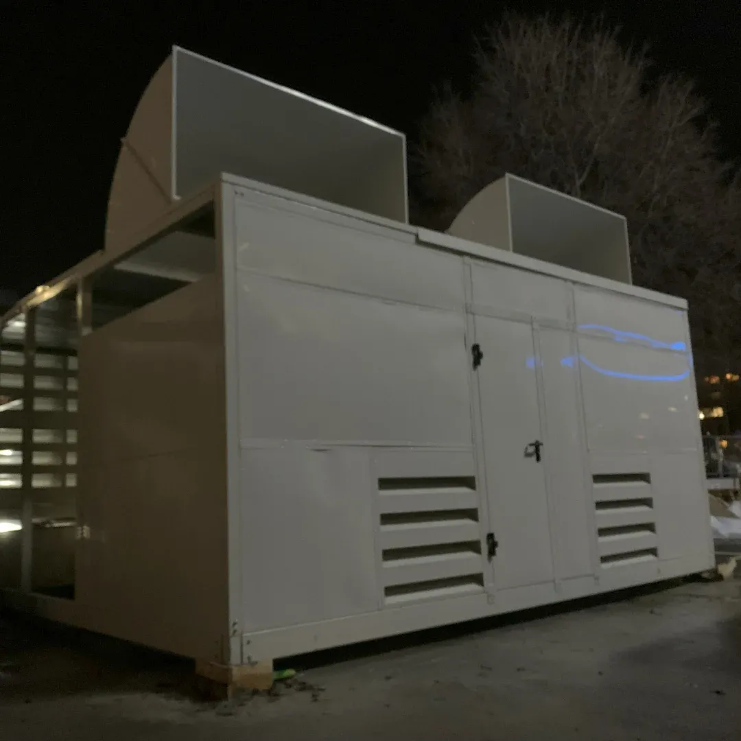 Schalldämmung von Dieselgeneratoren für eine Bankfiliale in Varna