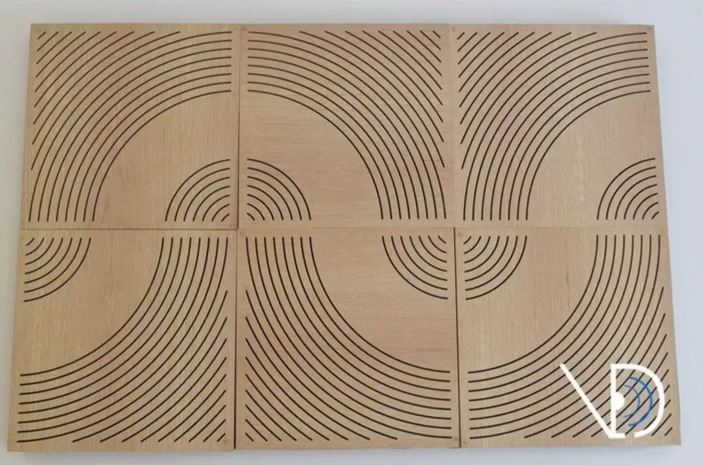 Akustikplatten im VED ACUSTICA Showroom in Rom installiert