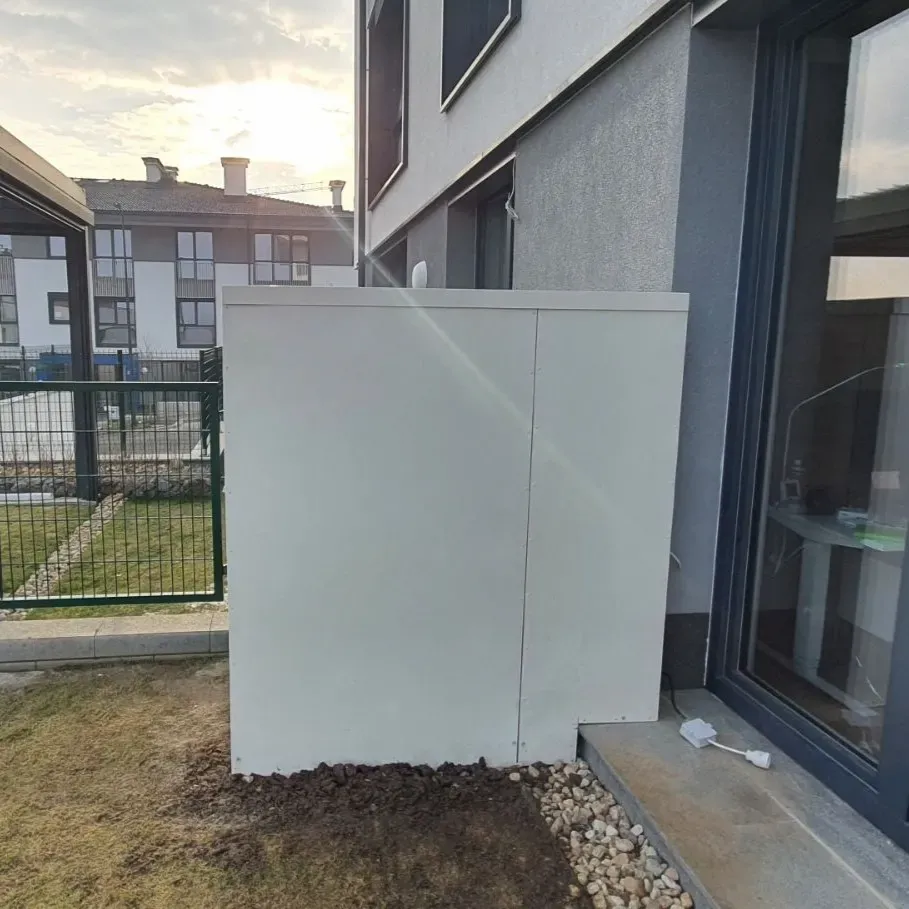 Schalldämmung einer Außenklimaanlage im Sofia Business Park