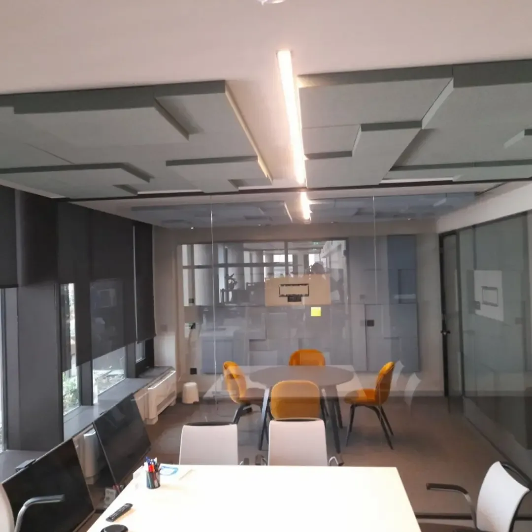 Akustische Behandlung von IT-Büro-Konferenzräumen