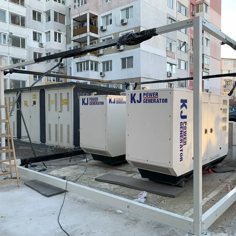 Schalldämmung von Dieselgeneratoren für eine Bankfiliale in Varna