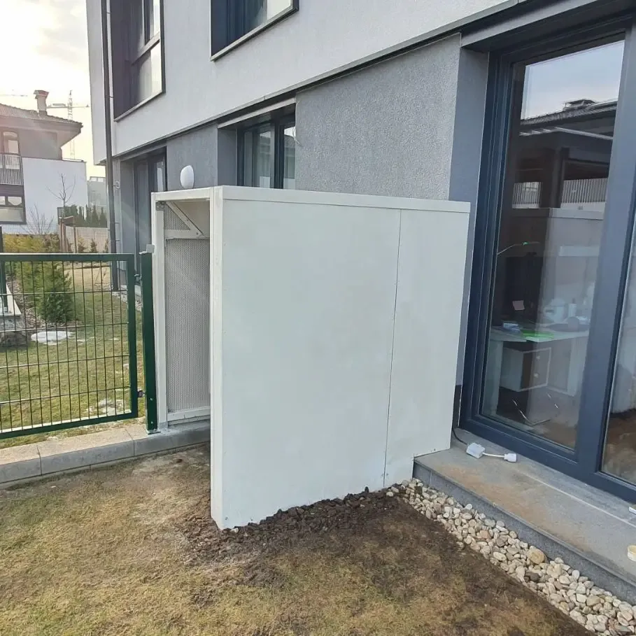 Schalldämmung einer Außenklimaanlage im Sofia Business Park