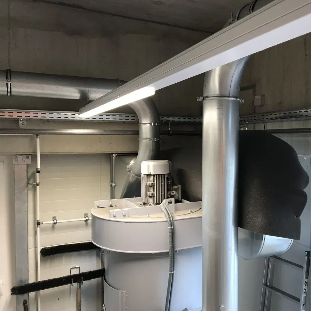 Schalldämmung des Abluftsystems