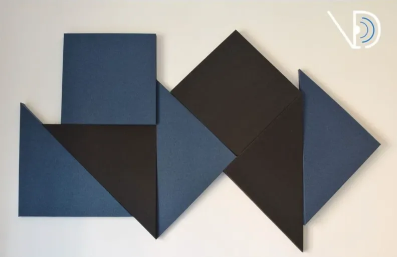 Akustikplatten im VED ACUSTICA Showroom in Rom installiert
