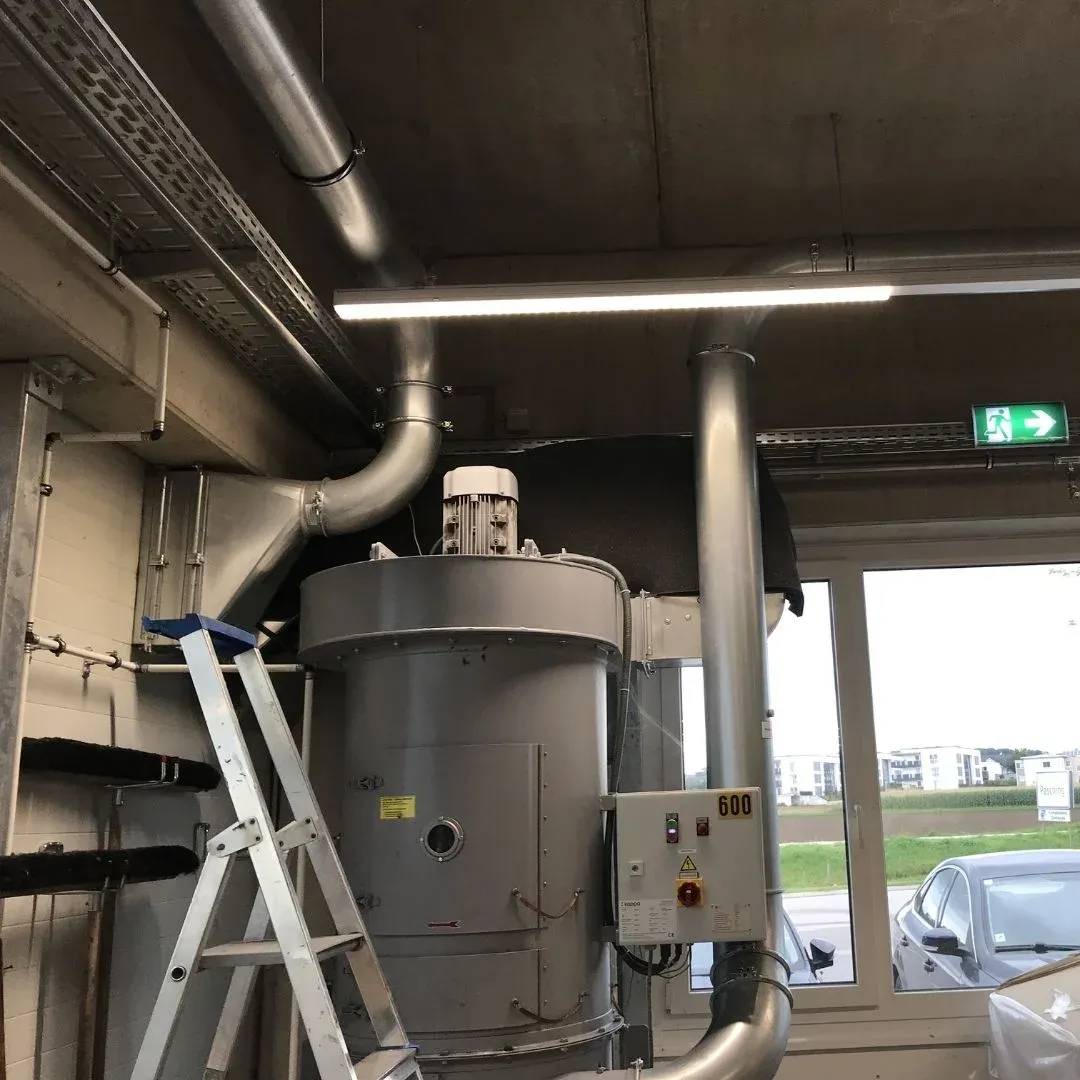 Schalldämmung des Abluftsystems