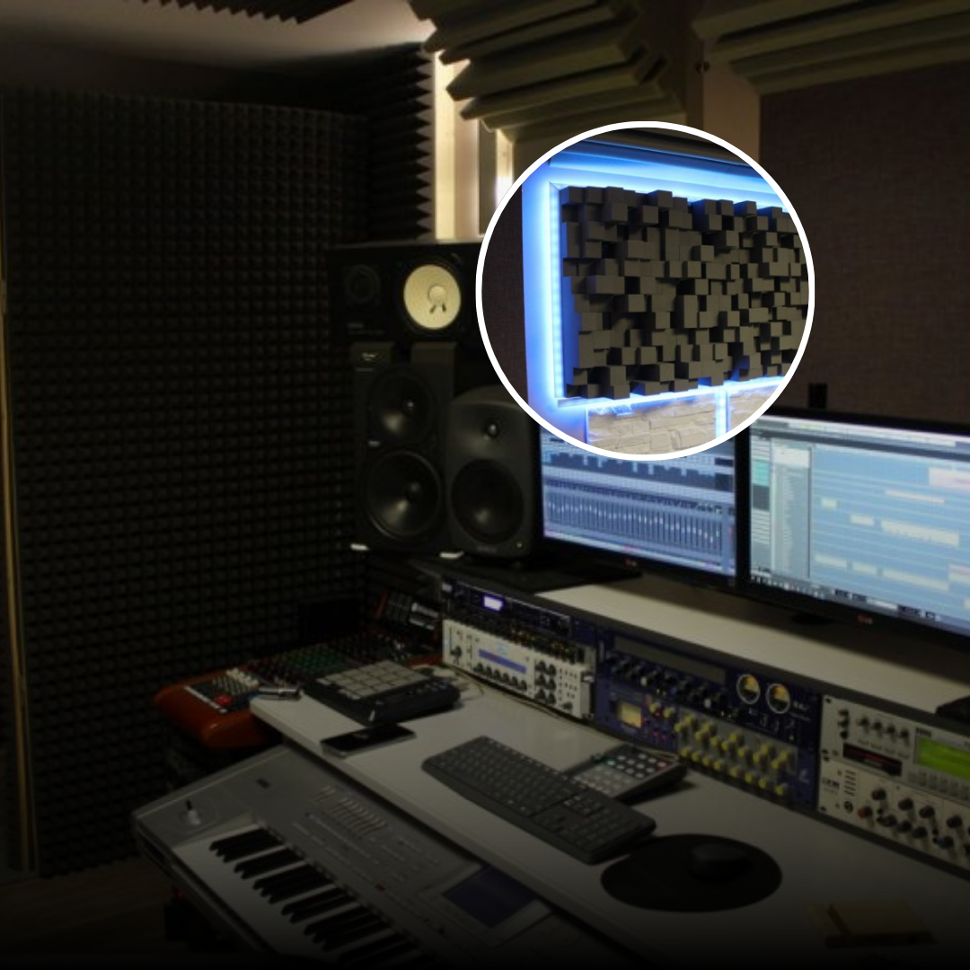 Akustische Behandlung des Avocal Music Studios