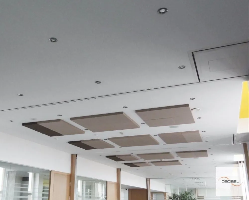 Akustische Deckenplatten für das EY-Büro in Bulgarien