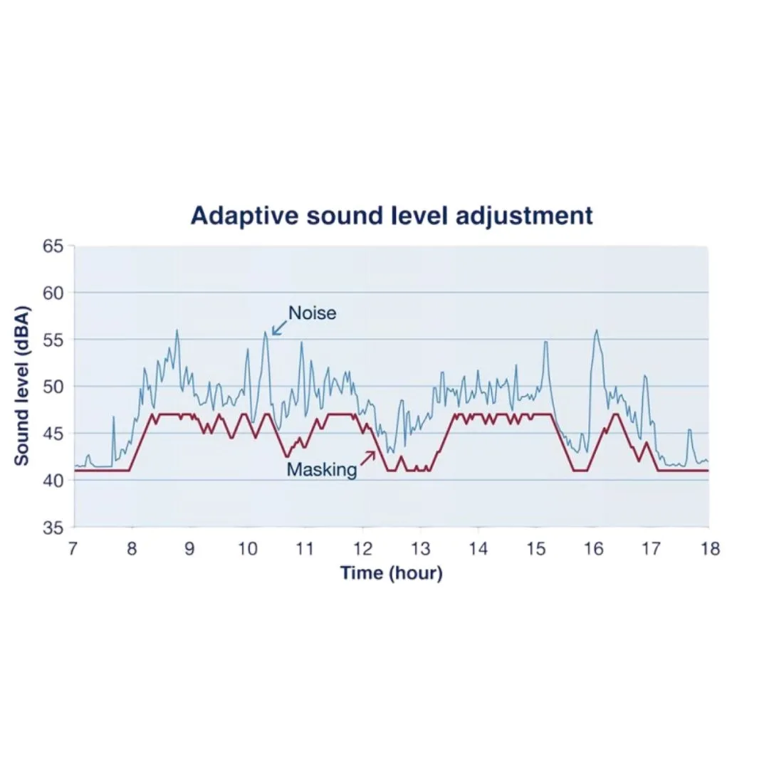 Adaptives Soundmaskierungssystem für Büros und Klassenzimmer der Telerik Academy