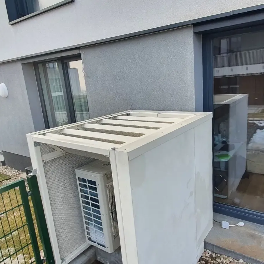 Schalldämmung einer Außenklimaanlage im Sofia Business Park