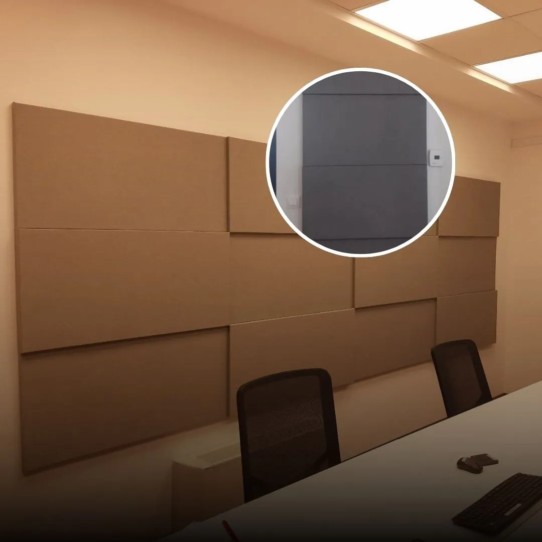 Akustische Behandlung eines Konferenzraums mit Echo Wall
