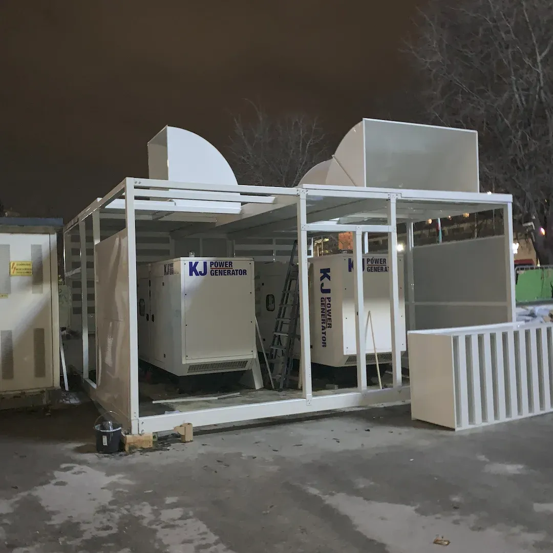 Schalldämmung von Dieselgeneratoren für eine Bankfiliale in Varna