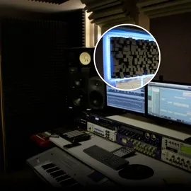 Akustische Behandlung des Avocal Music Studios