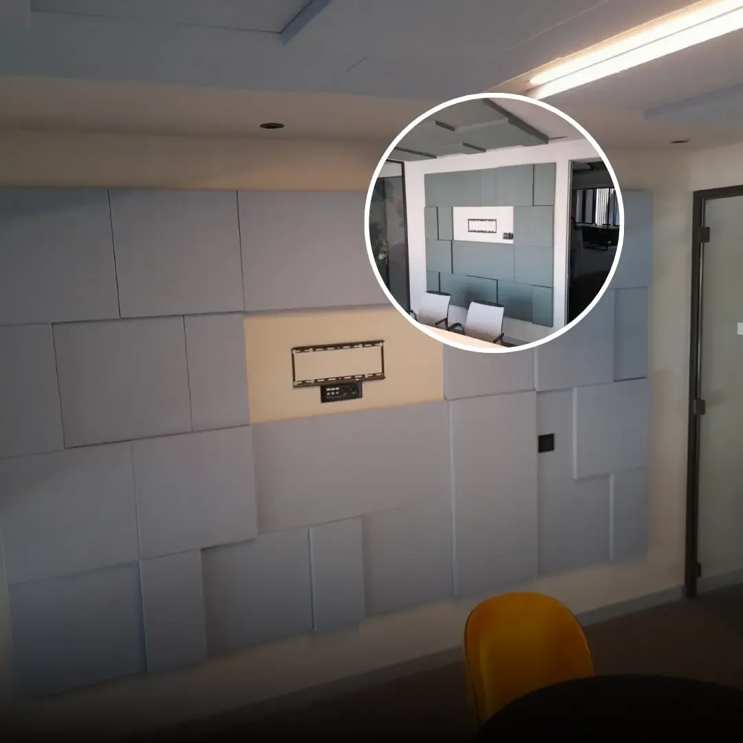 Akustische Behandlung von IT-Büro-Konferenzräumen