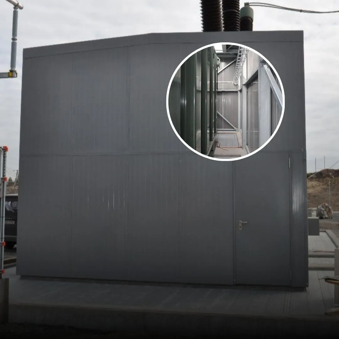 Schallschutzgehäuse für 400-kV-Station in Tenhult